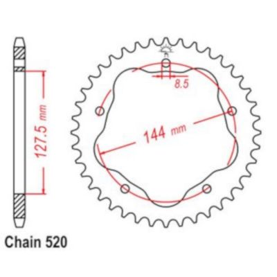Rozeta pro Ducati 25175CZ42